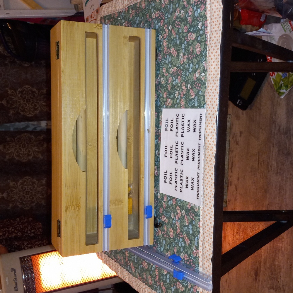 2 compartments wrap wooden box